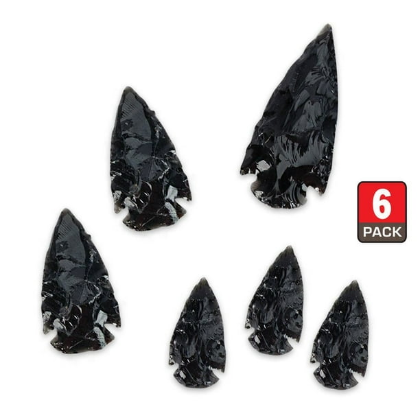 Black Obsidian Arrowhead Collection 6-Pack Black Obsidian Arrowhead Collection 6-Pack